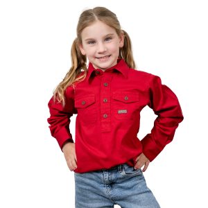 Youth Rebar Half Button Workshirt