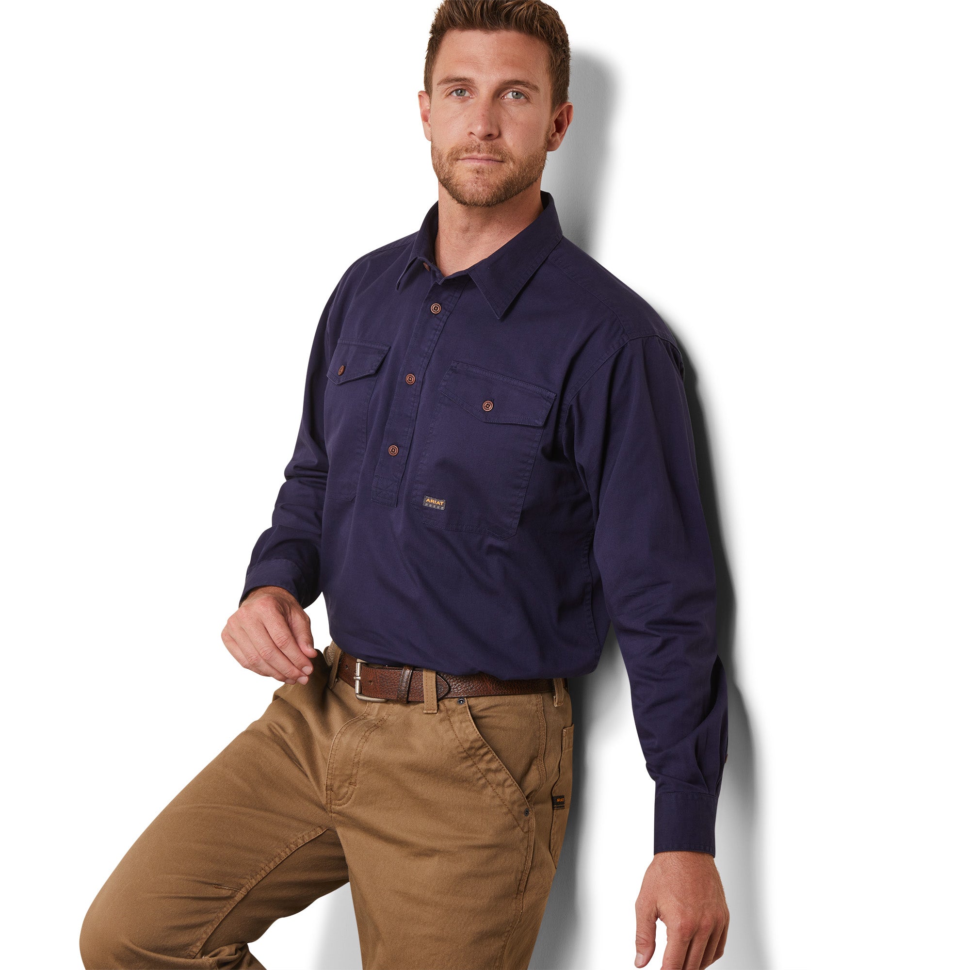 Rebar Half Button Workshirt