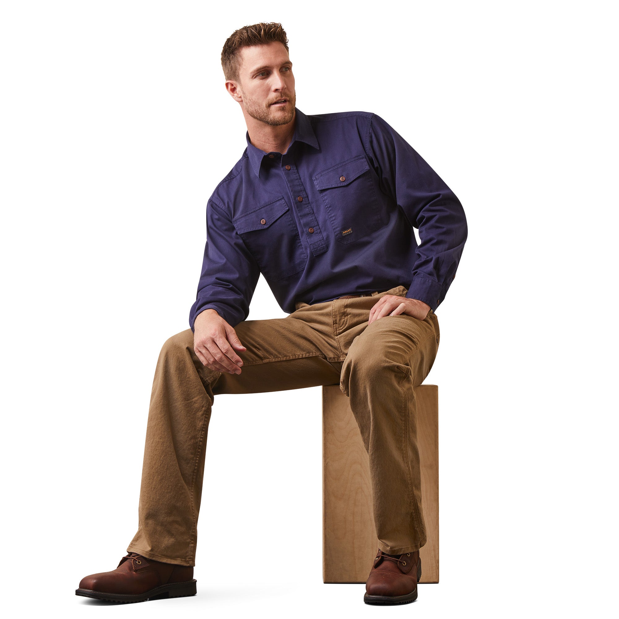Rebar Half Button Workshirt - Image 3