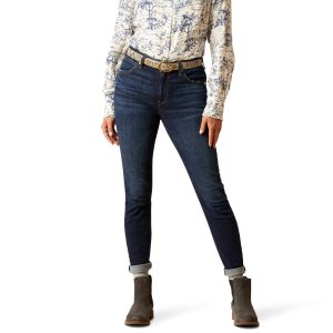 High Rise Bridle Skinny Jeans