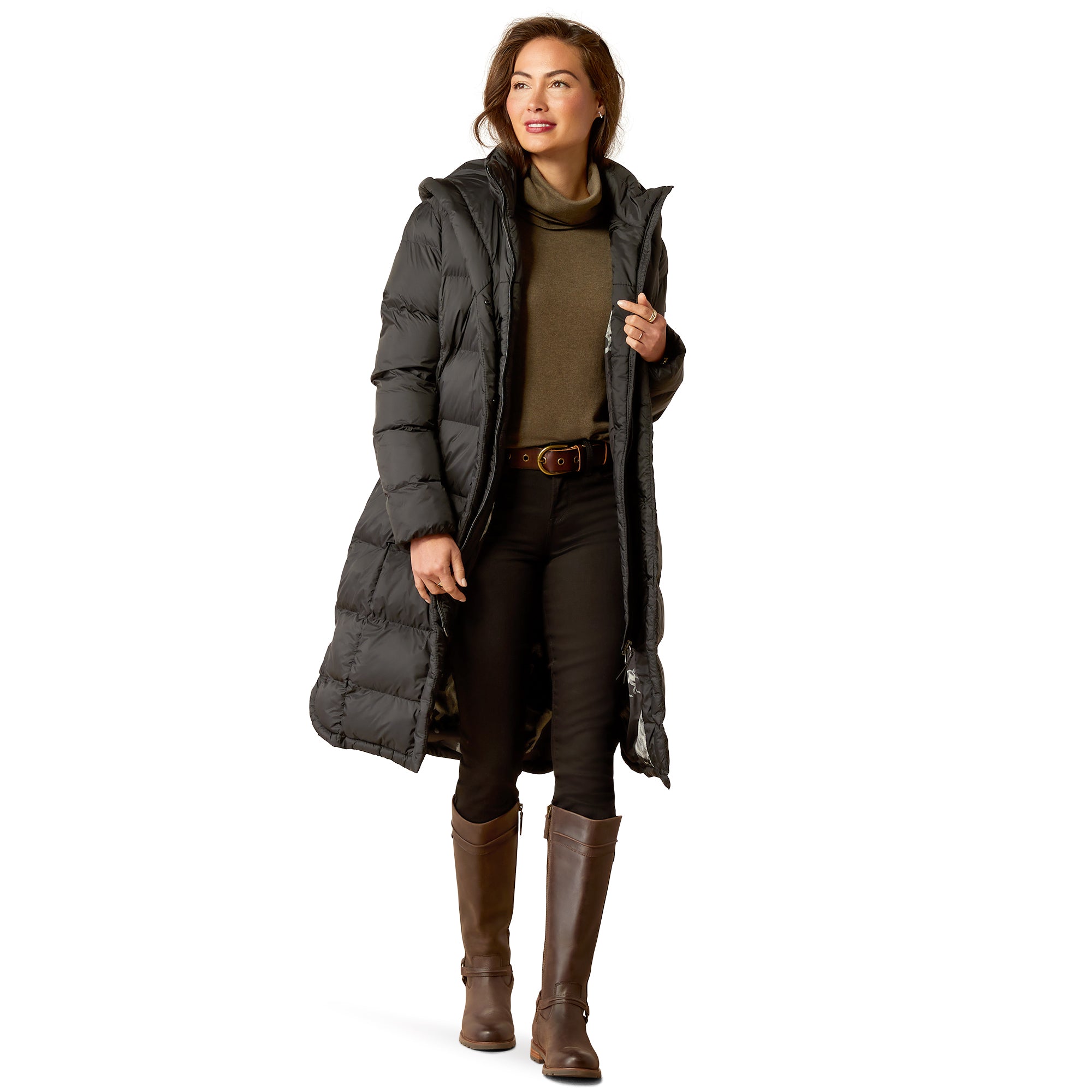 Norfolk Long Puffa Coat - Image 4