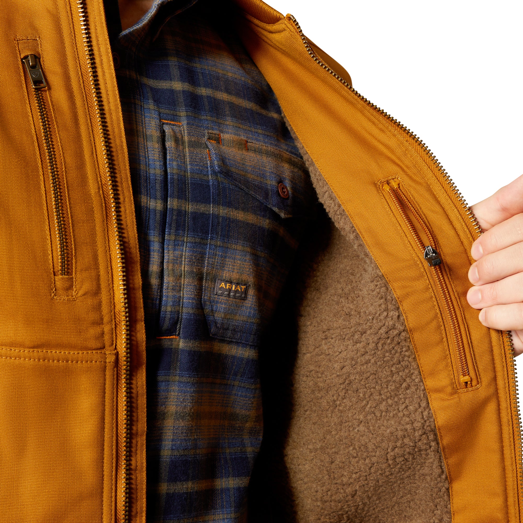 Rebar Stretch Canvas Bomber Jacket - Image 4