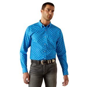 Wrinkle Free Blaze Fitted Shirt