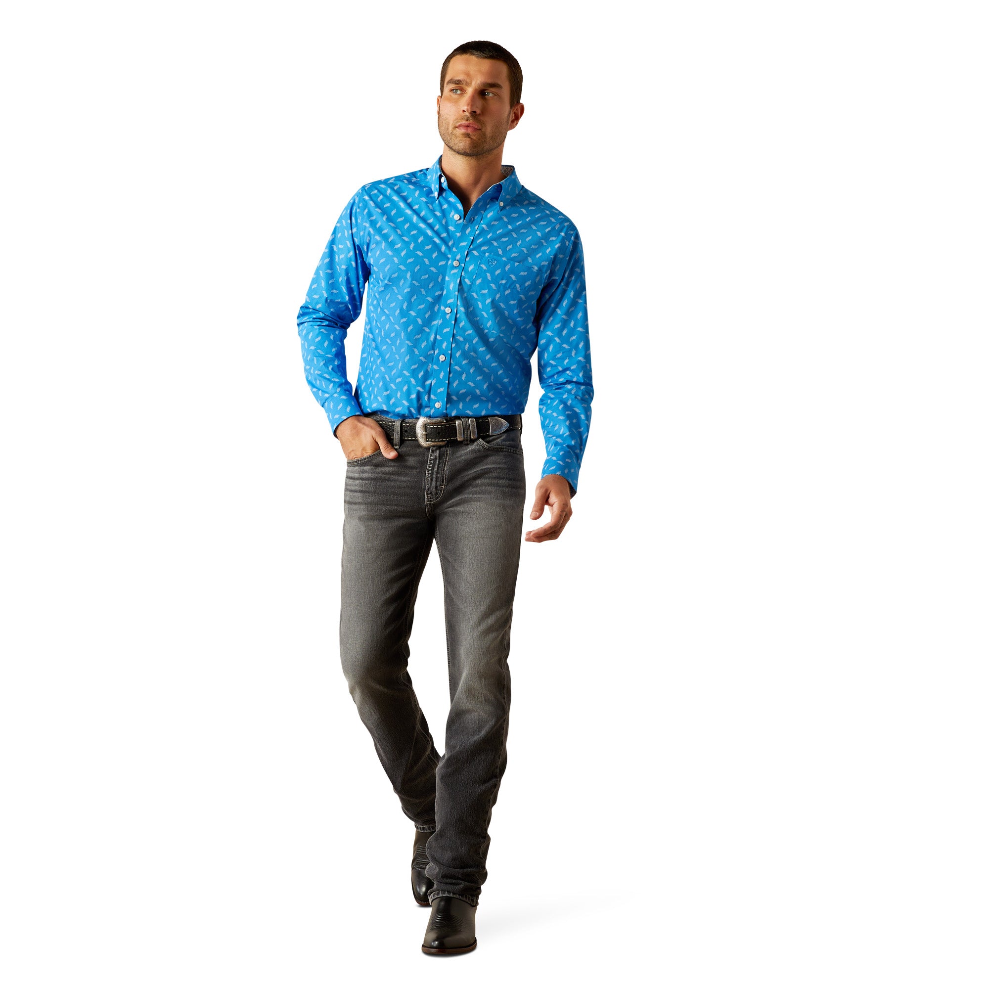 Wrinkle Free Blaze Fitted Shirt - Image 3