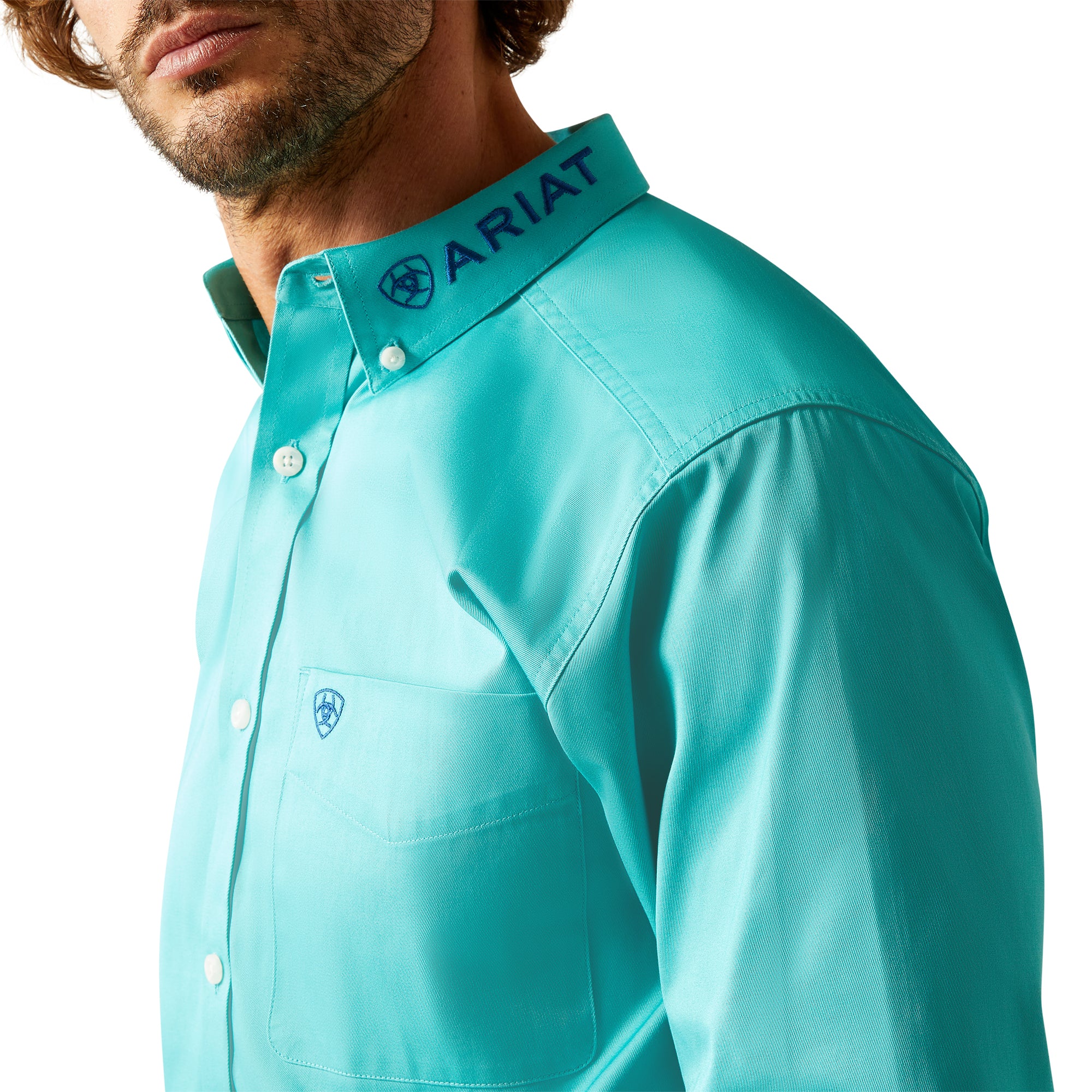 Team Logo Twill Fitted Shirt - Image 3