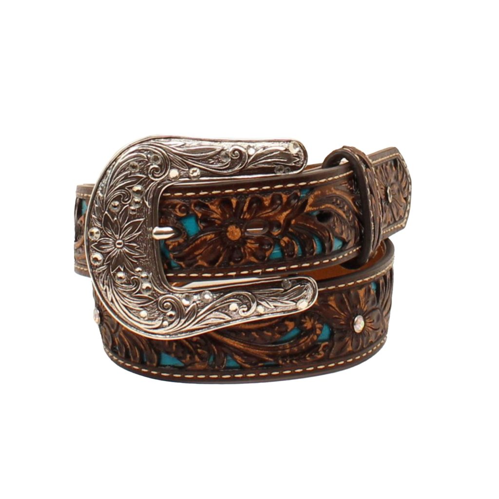 Pierced Floral Belt