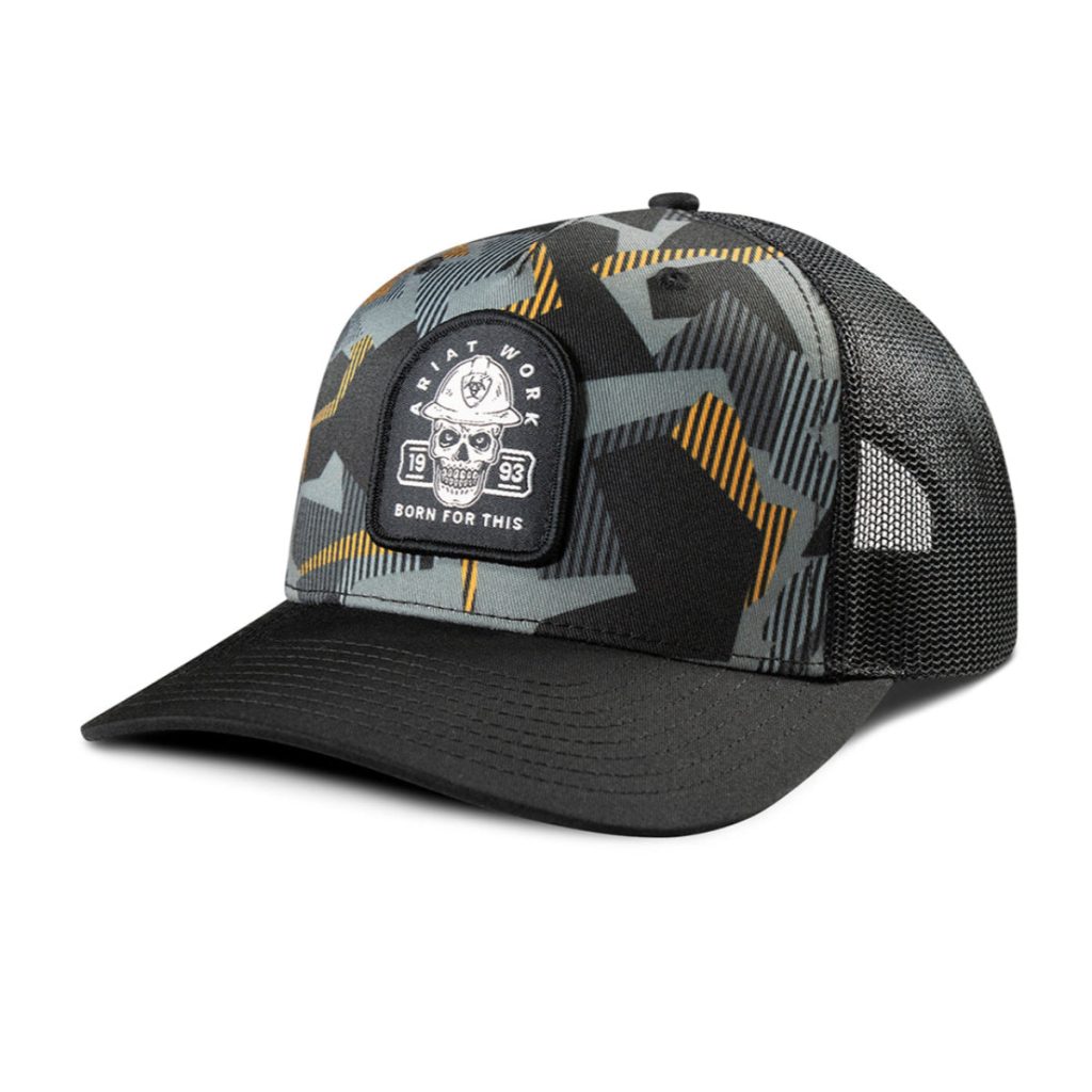 Ariat Work Skull Patch Snapback Cap
