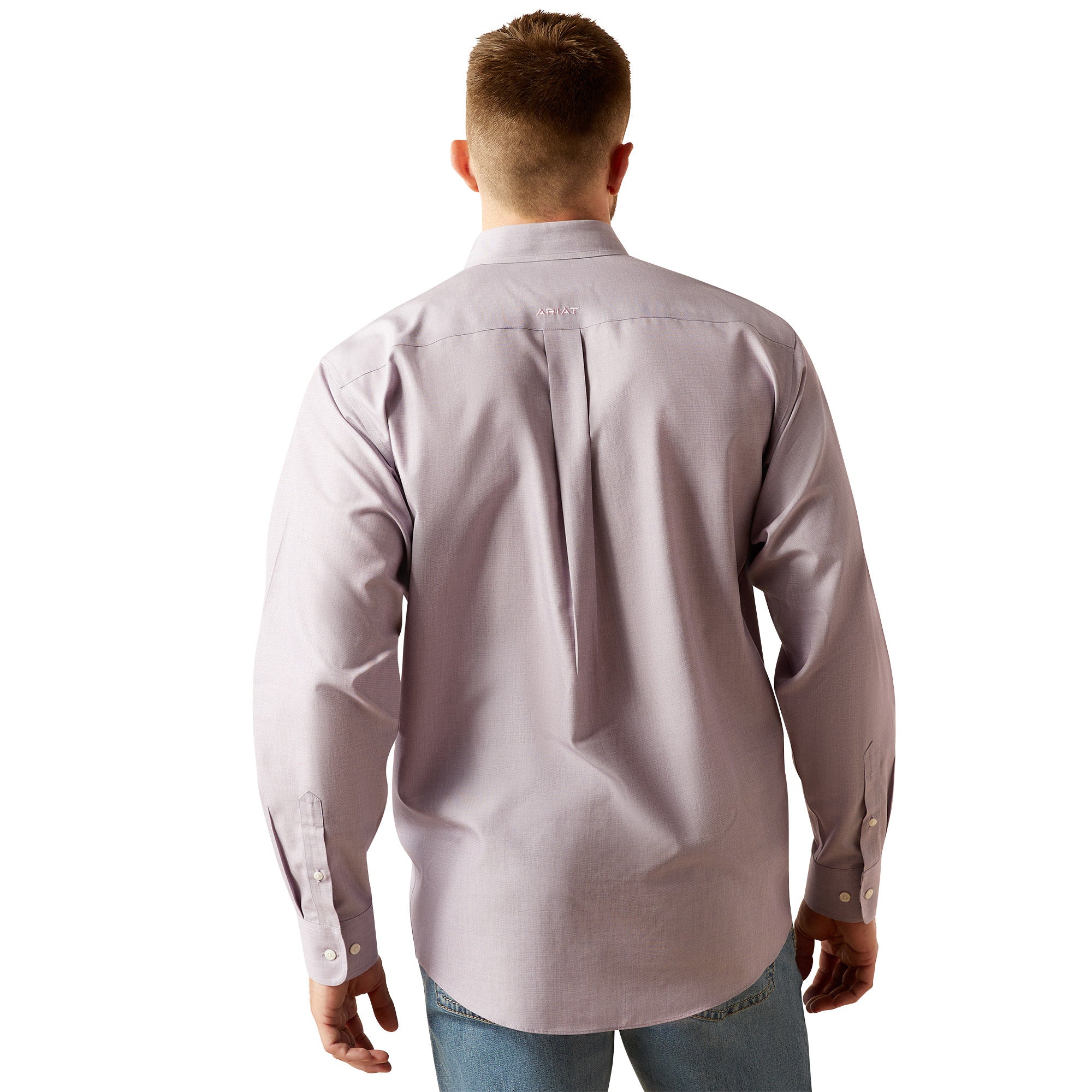 Wrinkle Free Solid Classic Fit Shirt - Image 2